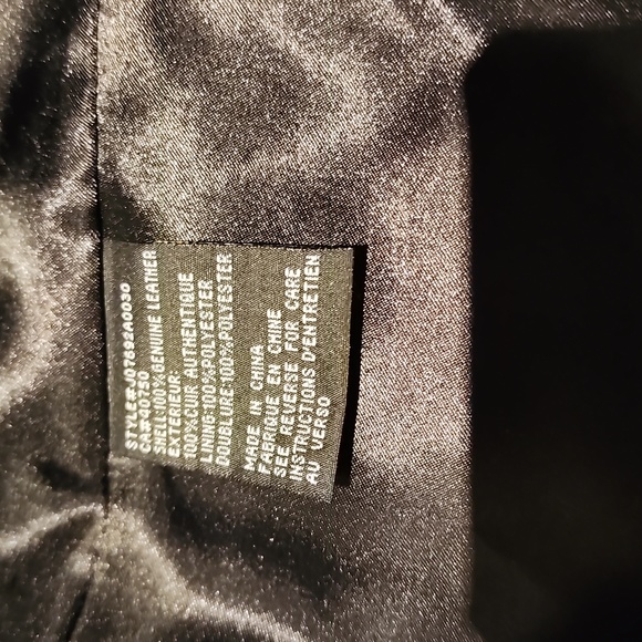 Guillaume 3XL Black Leather Jacket - Picture 4 of 4